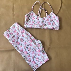 Love Shack Fancy X Bandier workout set Size M